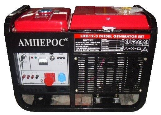 Дизельный генератор Амперос (Leega) LDG12-3 E стартер с АВР